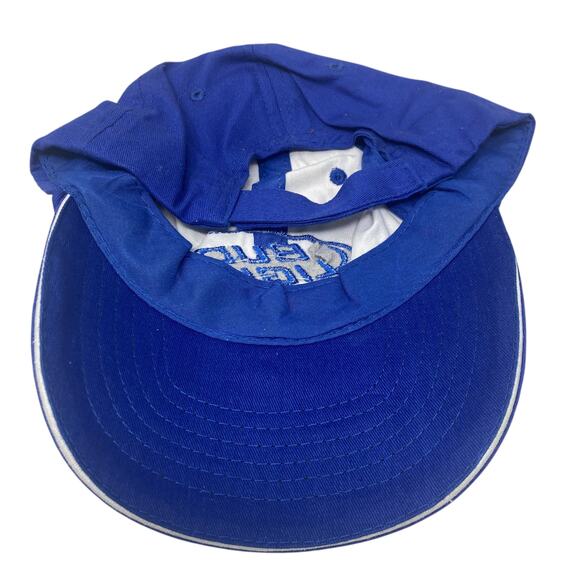 Bud Light Baseball Hat Mens One Size Blue White Spell Out Adjustable - Picture 4 of 9